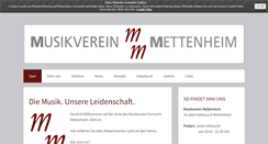 Desktop Screenshot of musikverein-mettenheim.de